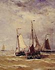 Hendrik Willem Mesdag Famous Paintings - Preparations for Departure